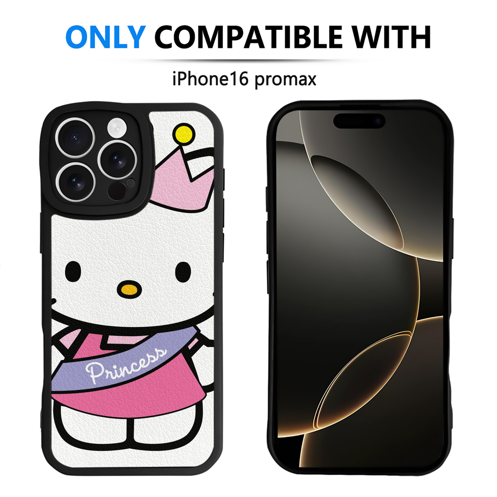 （画像用） Hello Kitty ハローキティ 【iPhone 16シリーズ対応】シリコンスマホケース（レザー調） 材質：シリコン